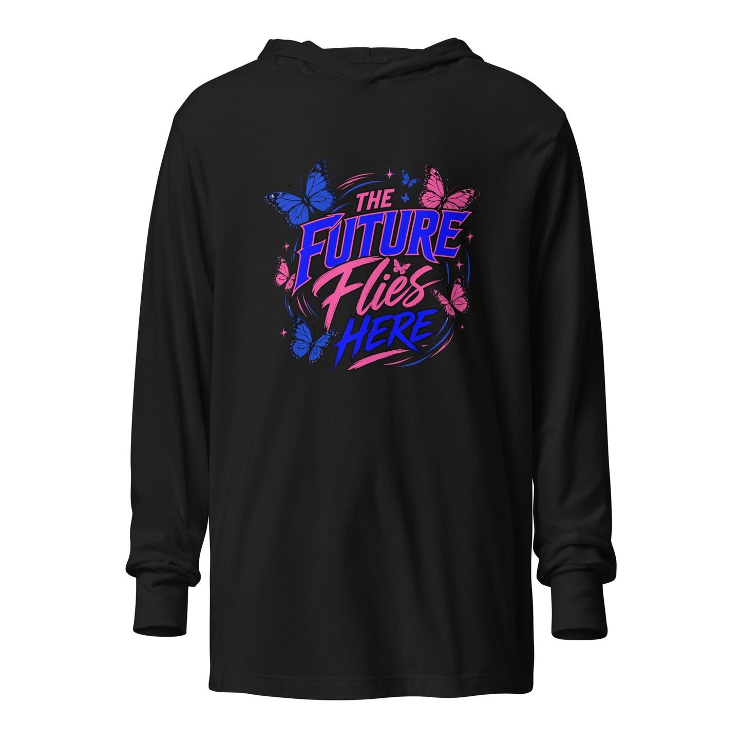 Performance | Hooded Long Sleeve T Shirt | Next Era Athletics | Wordmark Monarch Logo