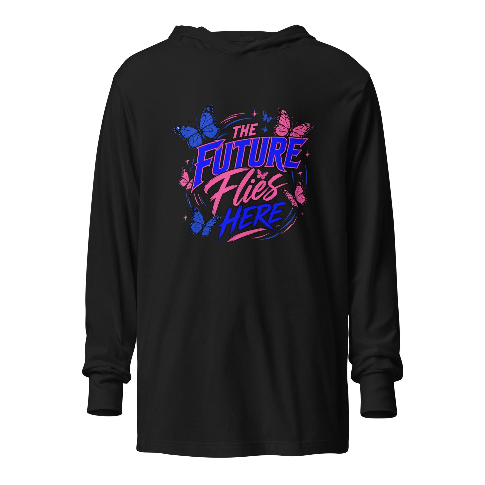Performance | Hooded Long Sleeve T Shirt | Next Era Athletics | Wordmark Monarch Logo