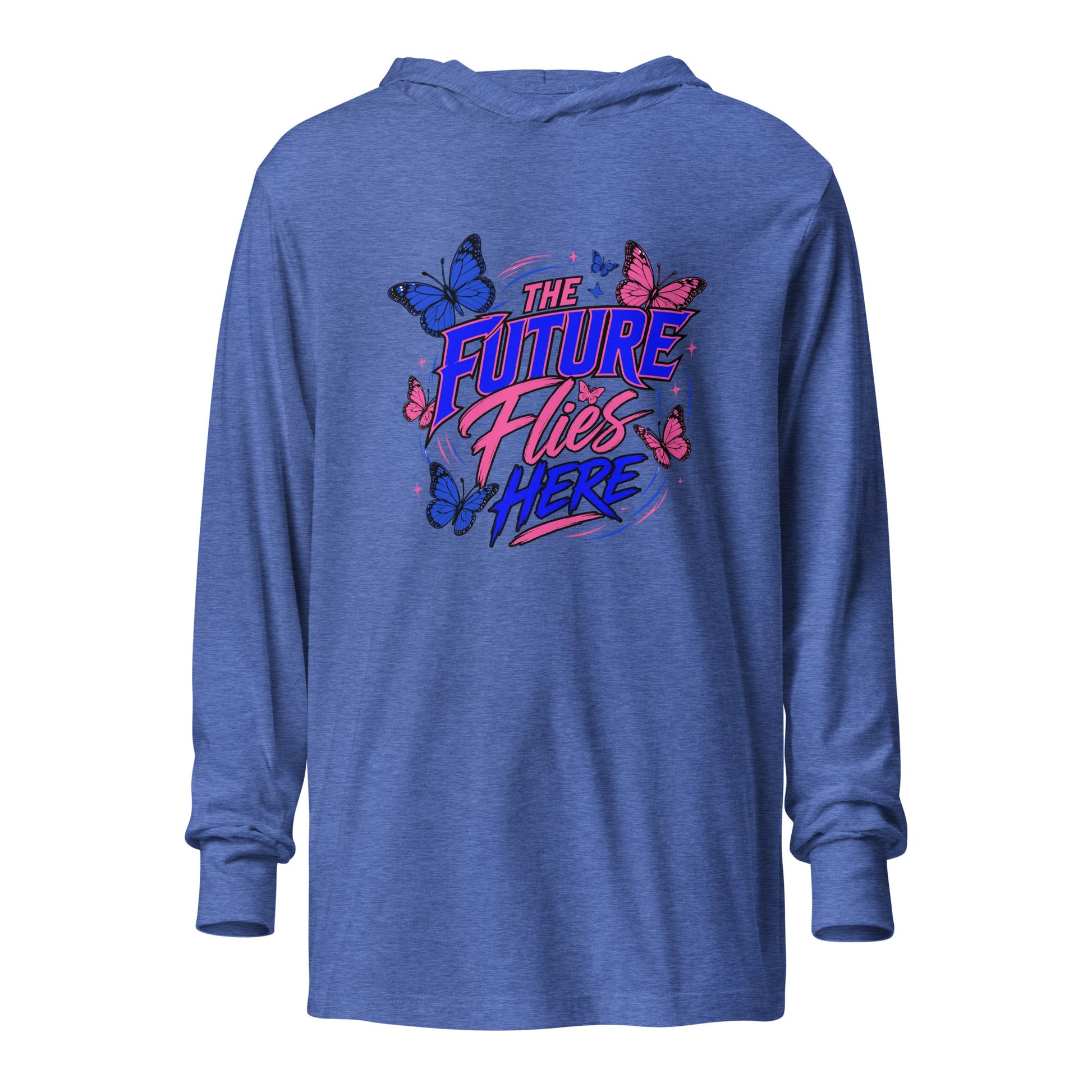 Performance | Hooded Long Sleeve T Shirt | Next Era Athletics | Wordmark Monarch Logo