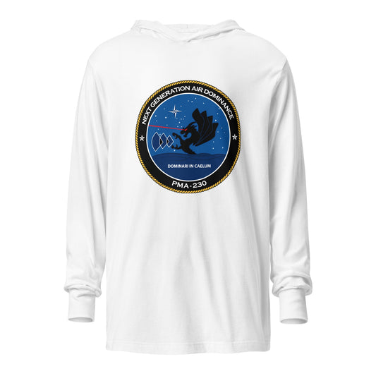 Performance | Hooded Long Sleeve T Shirt | Next Generation Air Dominance | Badge Logo