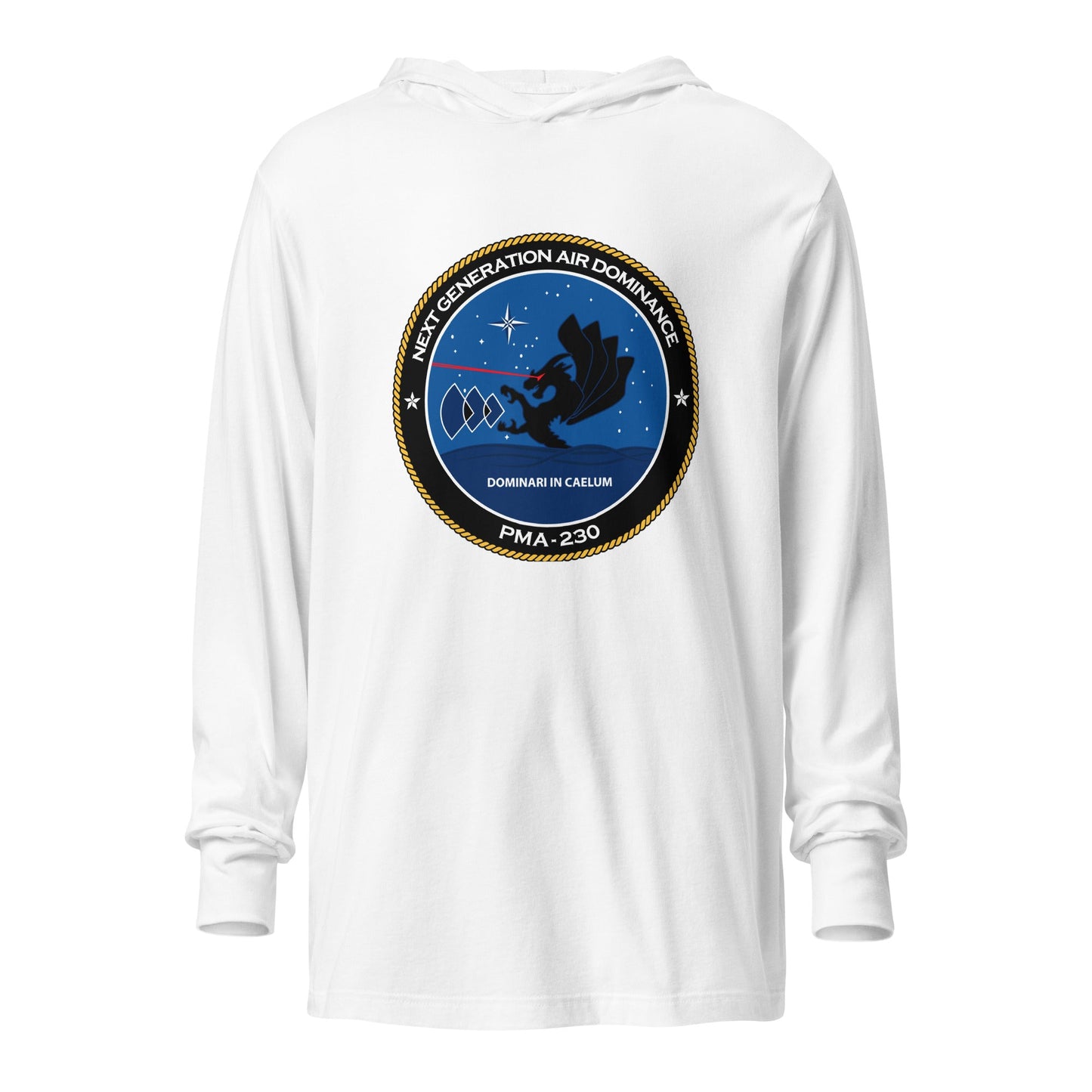 Performance | Hooded Long Sleeve T Shirt | Next Generation Air Dominance | Badge Logo