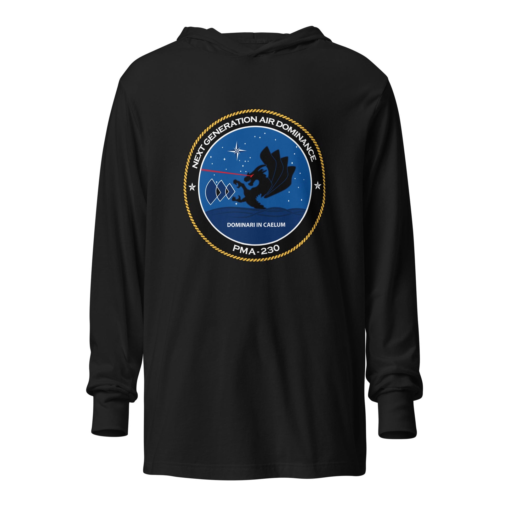 Performance | Hooded Long Sleeve T Shirt | Next Generation Air Dominance | Badge Logo