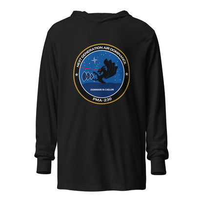 Performance | Hooded Long Sleeve T Shirt | Next Generation Air Dominance | Badge Logo