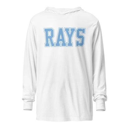 Performance | Hooded Long Sleeve T Shirt | Next Level Rays | Block Logo
