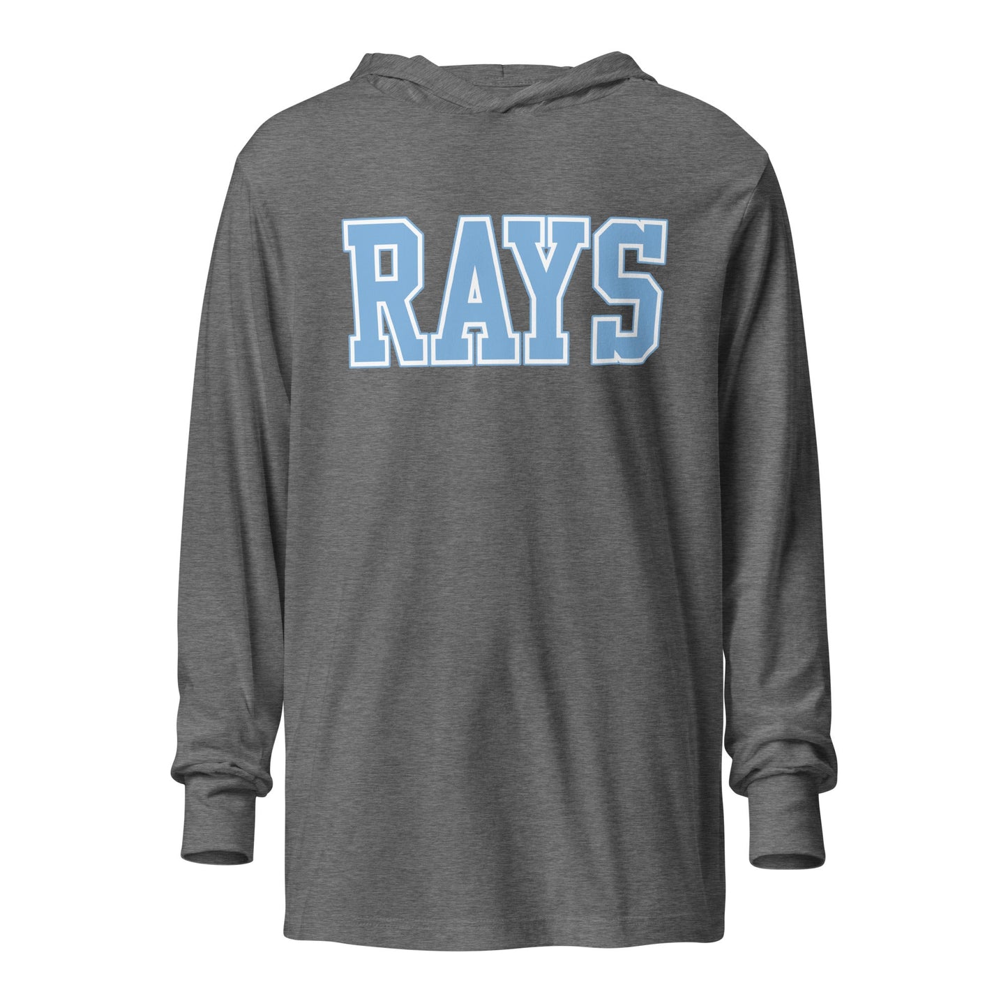 Performance | Hooded Long Sleeve T Shirt | Next Level Rays | Block Logo