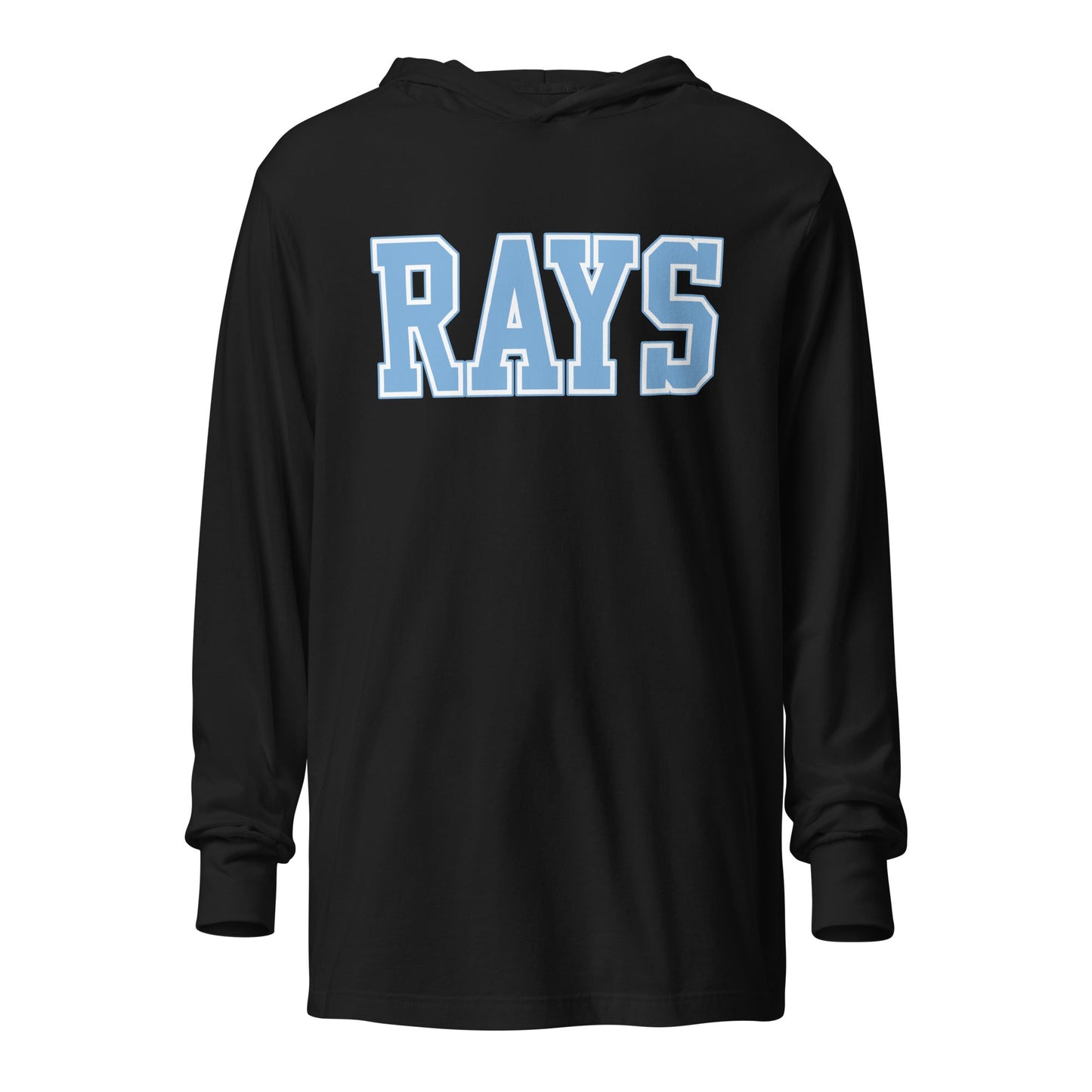 Performance | Hooded Long Sleeve T Shirt | Next Level Rays | Block Logo