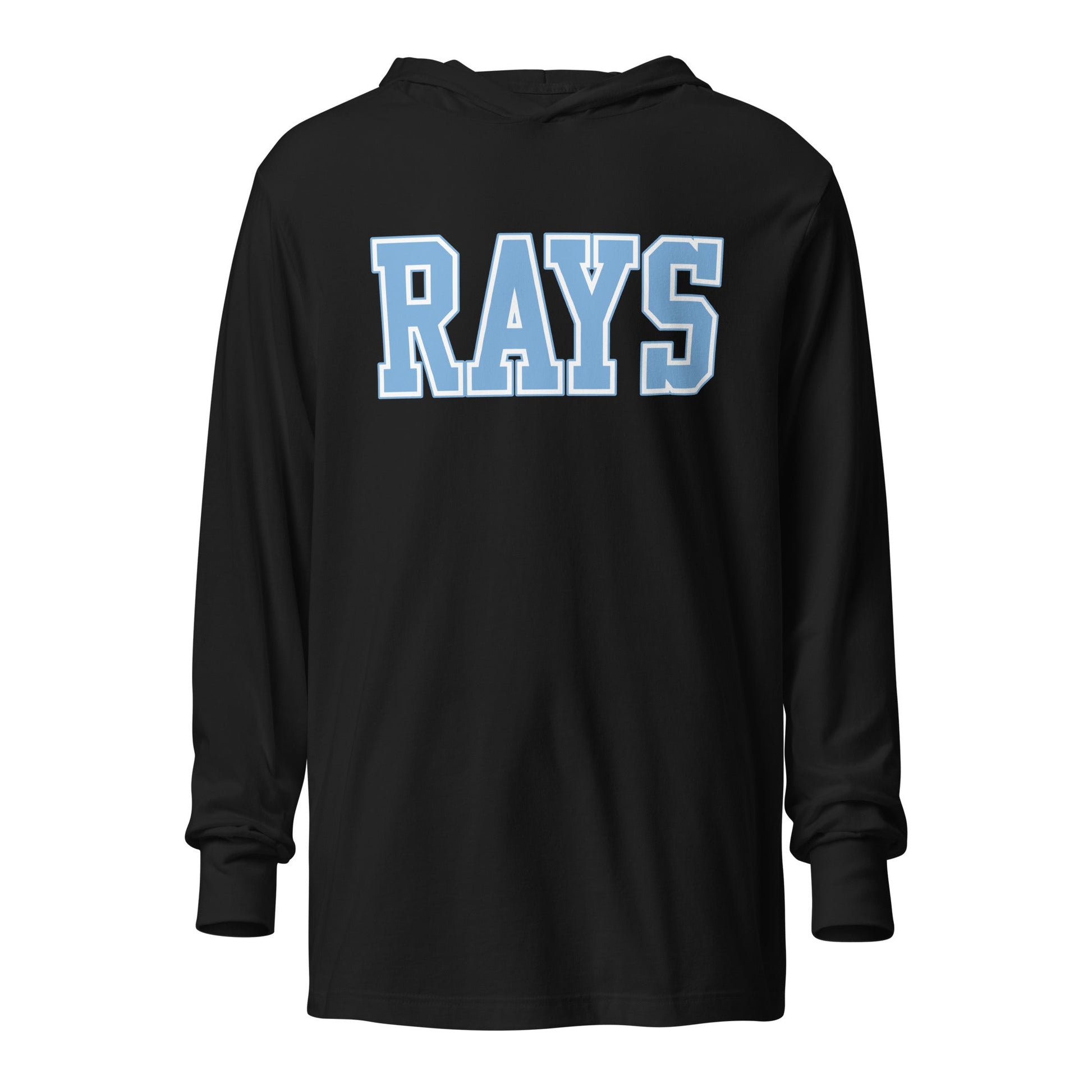 Performance | Hooded Long Sleeve T Shirt | Next Level Rays | Block Logo