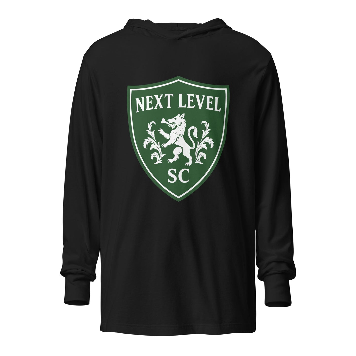Performance | Hooded Long Sleeve T Shirt | Next Level SC | Shield Logo