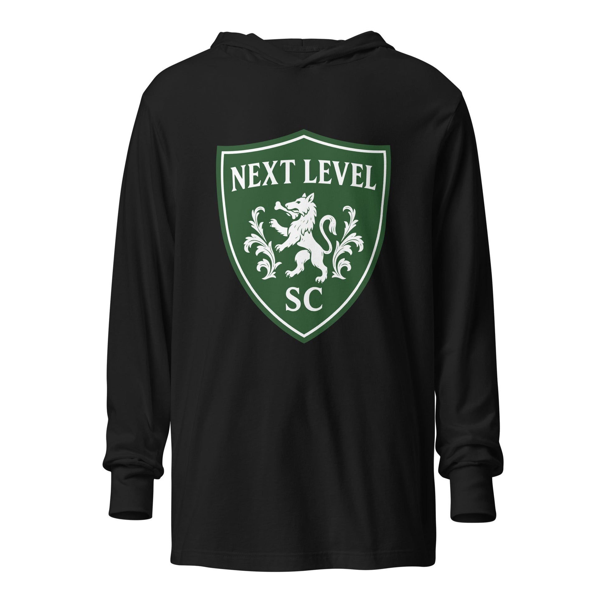 Performance | Hooded Long Sleeve T Shirt | Next Level SC | Shield Logo
