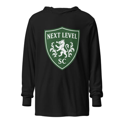 Performance | Hooded Long Sleeve T Shirt | Next Level SC | Shield Logo