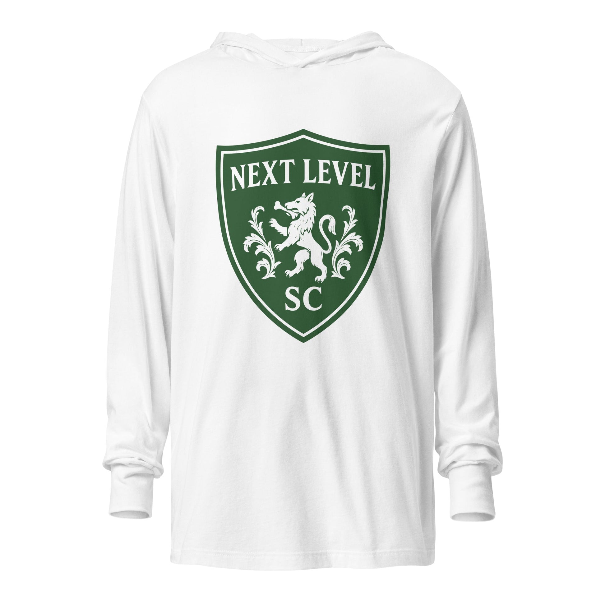 Performance | Hooded Long Sleeve T Shirt | Next Level SC | Shield Logo