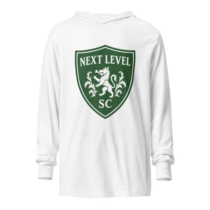 Performance | Hooded Long Sleeve T Shirt | Next Level SC | Shield Logo
