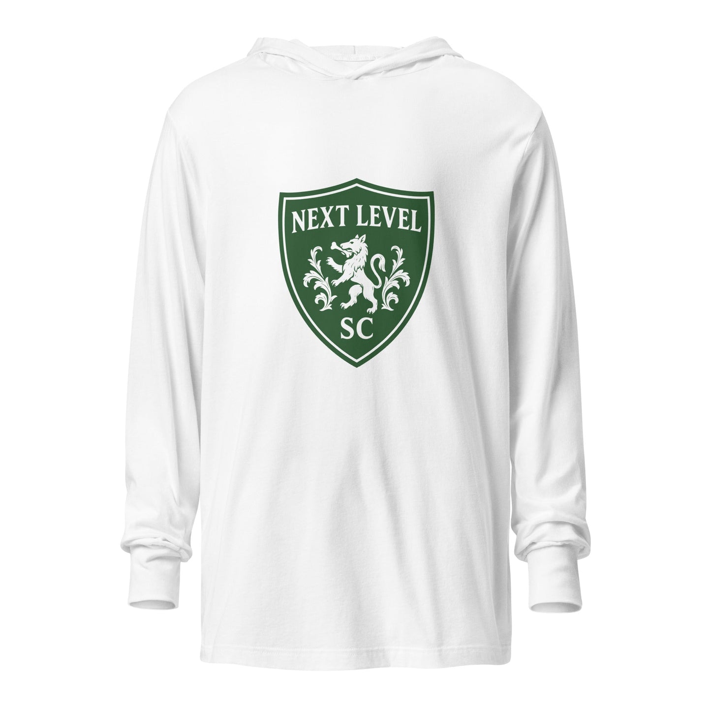Performance | Hooded Long Sleeve T Shirt | Next Level SC | Shield Logo