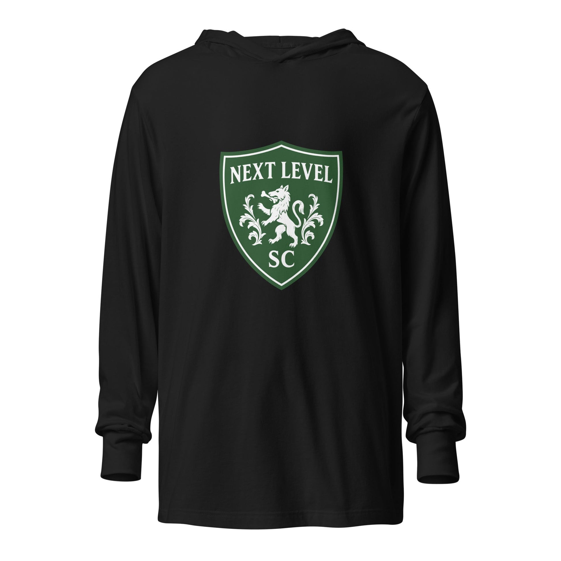 Performance | Hooded Long Sleeve T Shirt | Next Level SC | Shield Logo