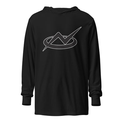 Performance | Hooded Long Sleeve T Shirt | Nimbus Baseball | Volt - Sphere Crest Logo