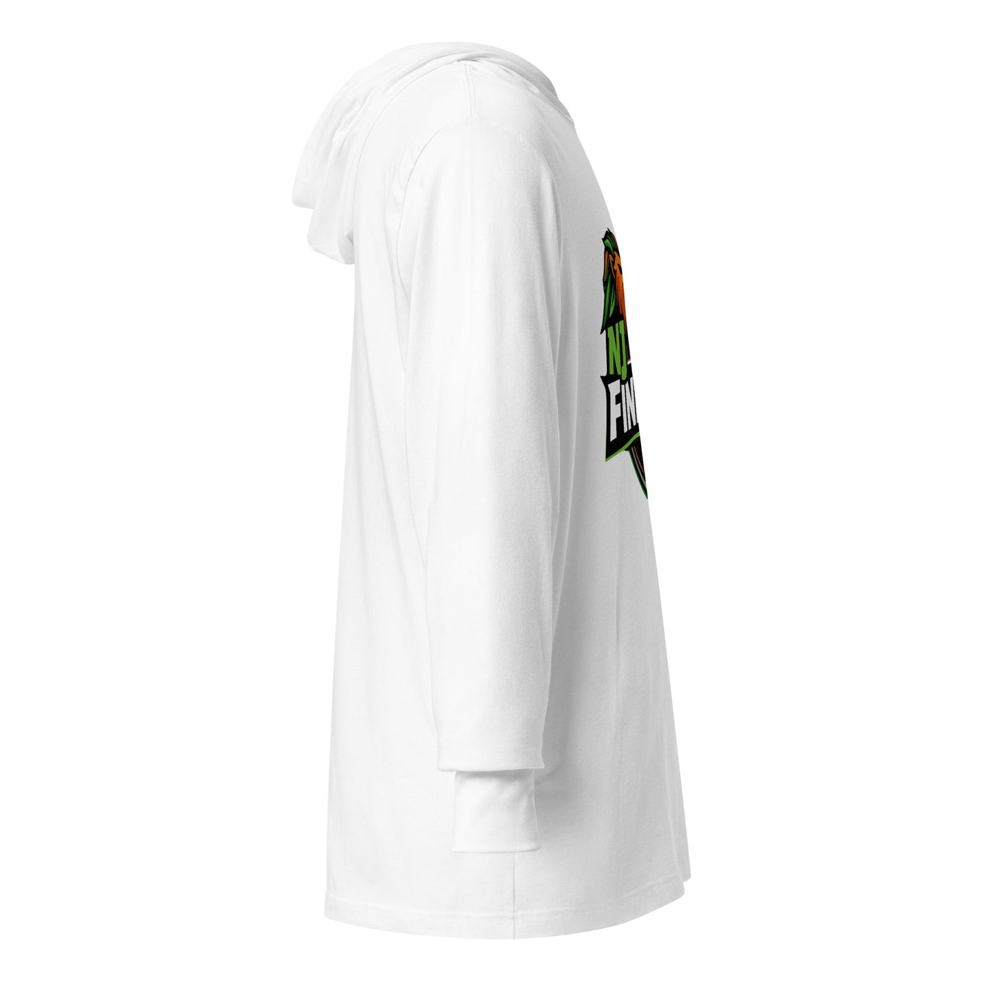 Performance | Hooded Long Sleeve T Shirt | NJ Finest AAU Elite | Emblem Logo