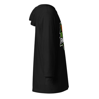 Performance | Hooded Long Sleeve T Shirt | NJ Finest AAU Elite | Emblem Logo