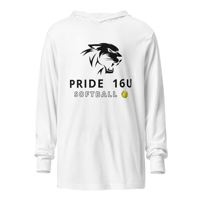 Performance | Hooded Long Sleeve T Shirt | NNY Pride Softball | Emblem Logo