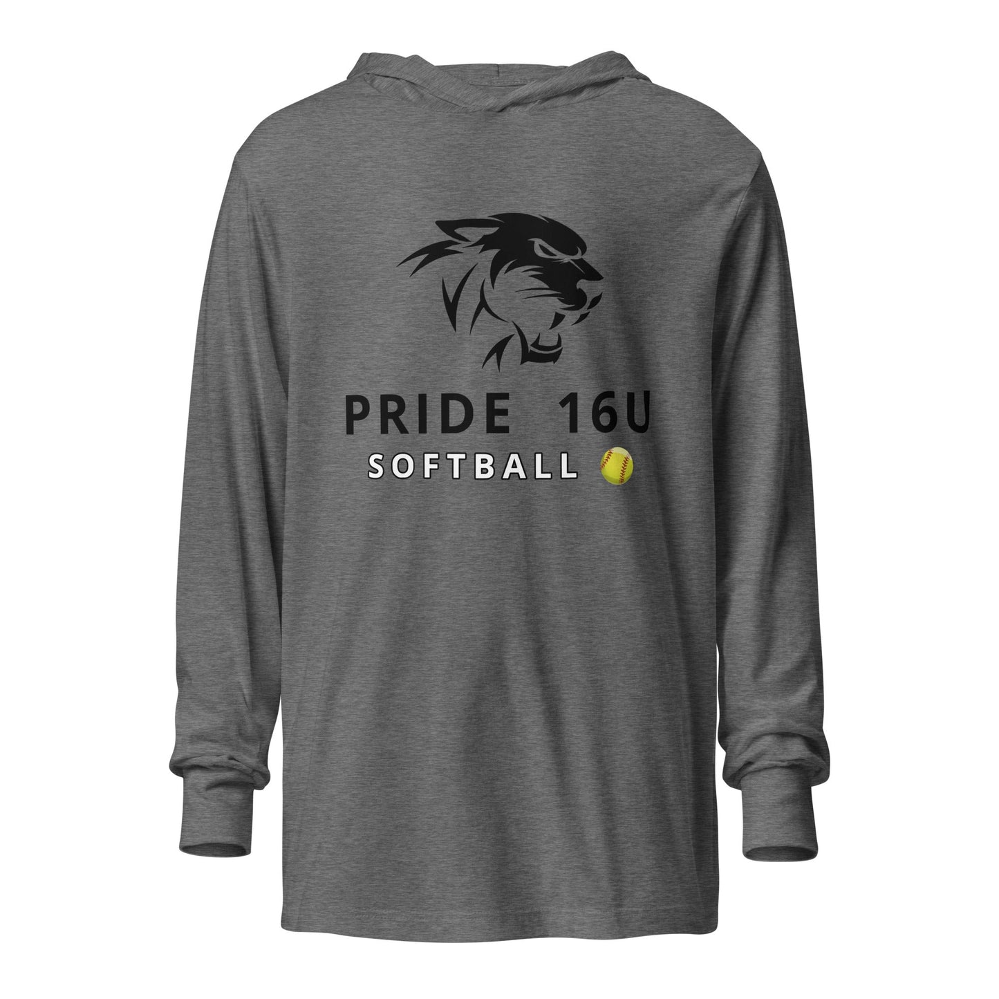 Performance | Hooded Long Sleeve T Shirt | NNY Pride Softball | Emblem Logo