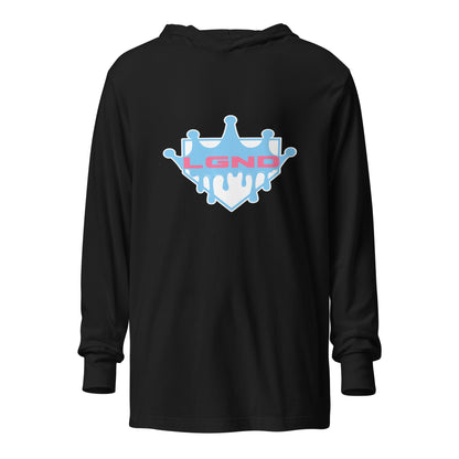 Performance | Hooded Long Sleeve T Shirt | Norcal Legend | Home Plate Logo