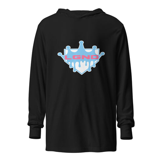 Performance | Hooded Long Sleeve T Shirt | Norcal Legend | Home Plate Logo