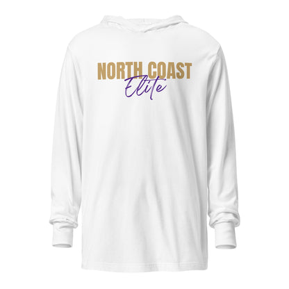 Performance | Hooded Long Sleeve T Shirt | North Coast Elite Inc | Alt Script Logo