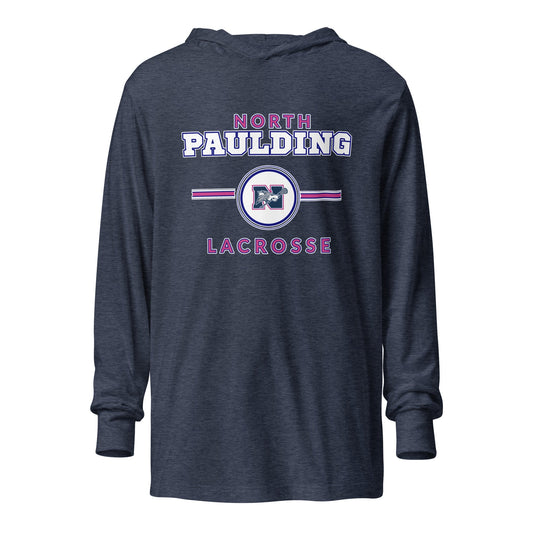 Performance | Hooded Long Sleeve T Shirt | North Paulding Lacrosse | Valor Logo