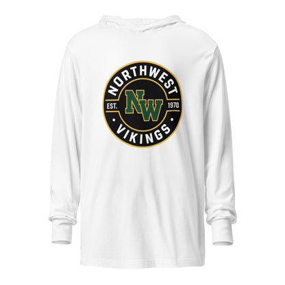 Performance | Hooded Long Sleeve T Shirt | Northwest High School | Badge Logo