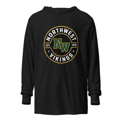 Performance | Hooded Long Sleeve T Shirt | Northwest High School | Badge Logo