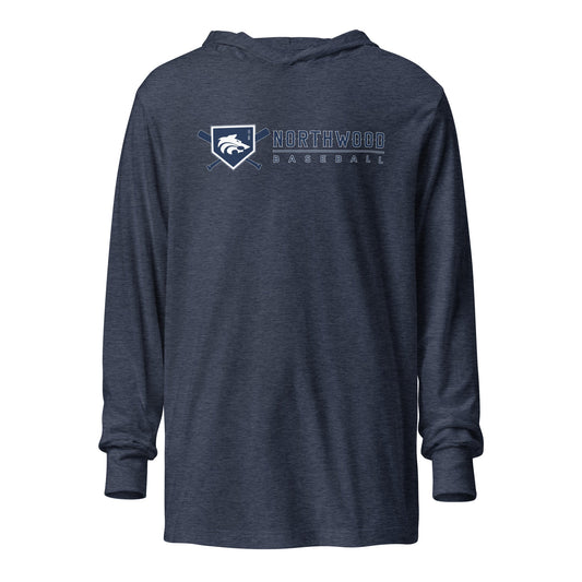 Performance | Hooded Long Sleeve T Shirt | Northwood High School Baseball | Valor Logo