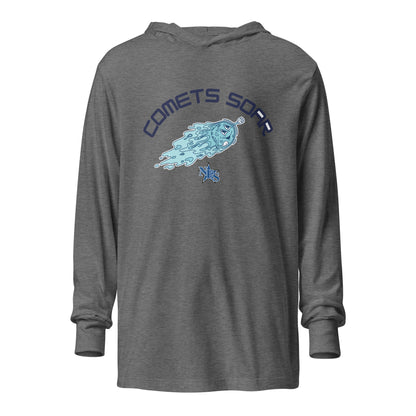 Performance | Hooded Long Sleeve T Shirt | Norton Elementary School | Comets Soar Logo