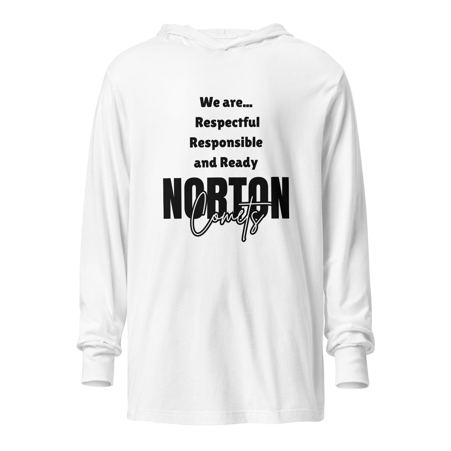 Performance | Hooded Long Sleeve T Shirt | Norton Elementary School | We are... Logo