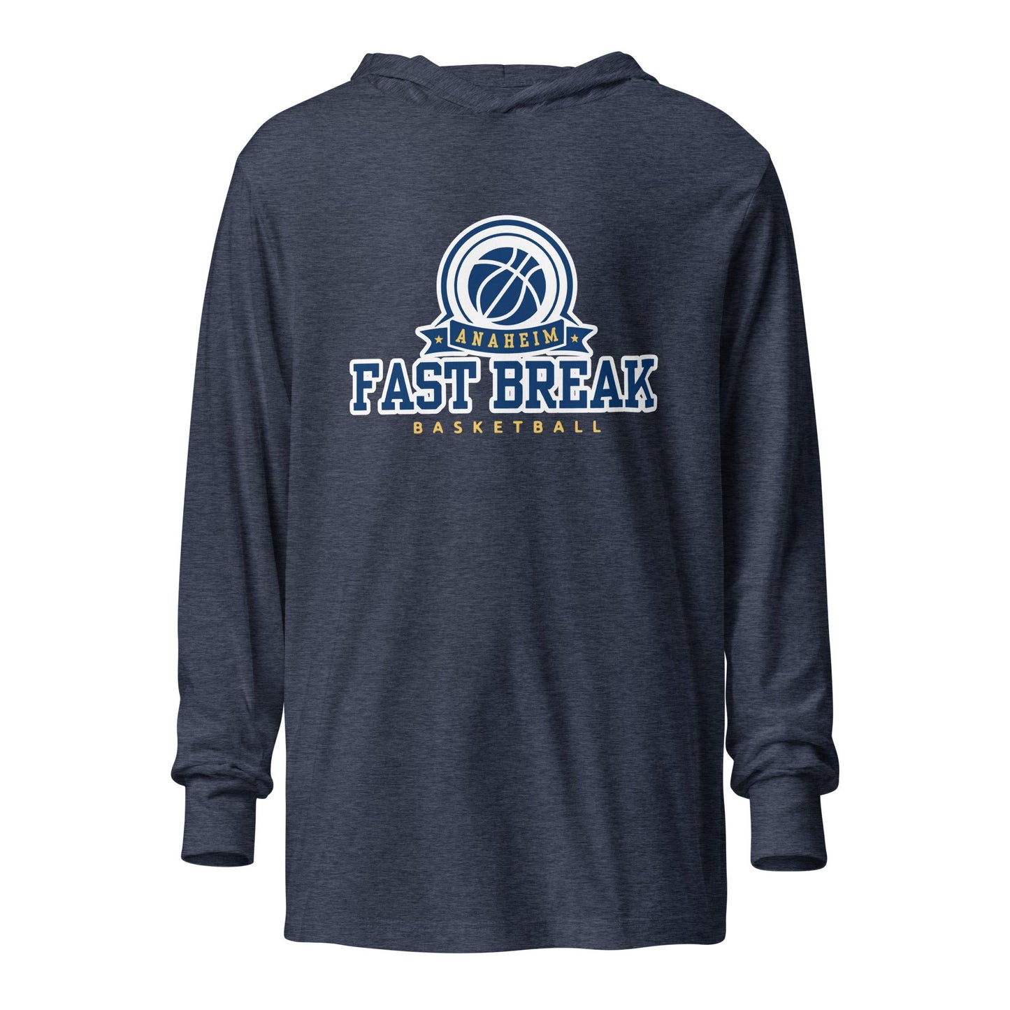 Performance | Hooded Long Sleeve T Shirt | OC FASTBREAK | Fast Break Logo