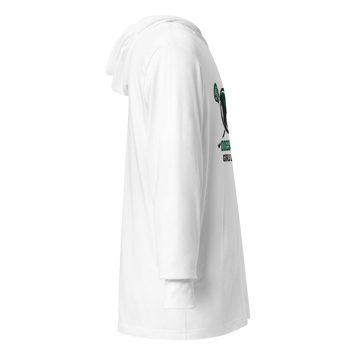 Performance | Hooded Long Sleeve T Shirt | Odessa Girls Lacrosse | Duck Sticks Logo