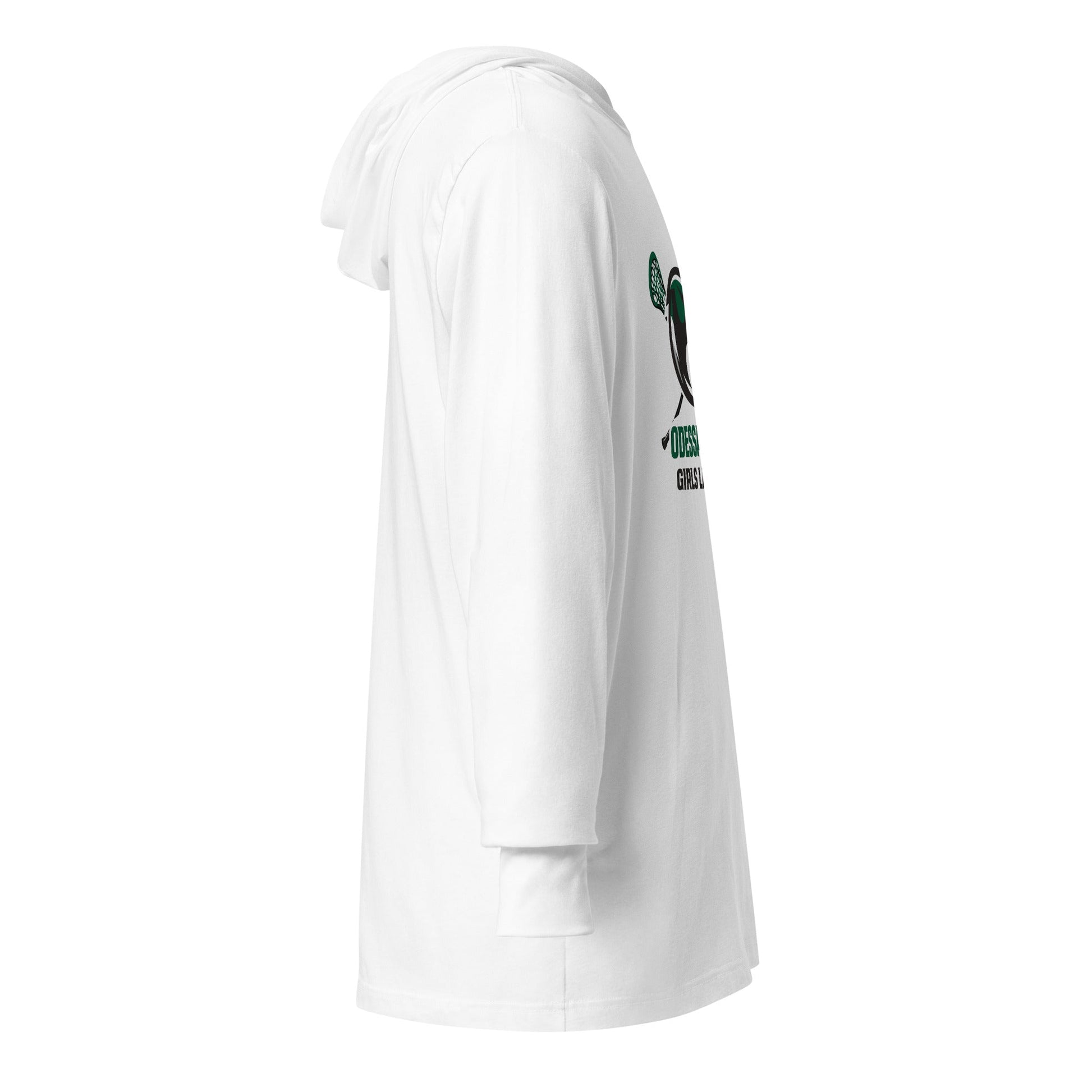 Performance | Hooded Long Sleeve T Shirt | Odessa Girls Lacrosse | Duck Sticks Logo