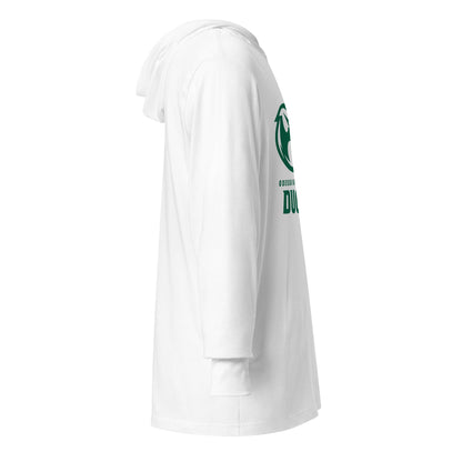 Performance | Hooded Long Sleeve T Shirt | Odessa Girls Lacrosse | Ducks Green Logo