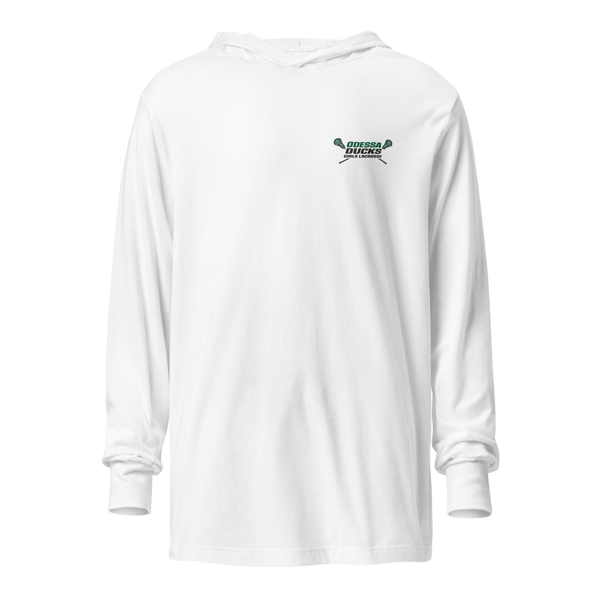 Performance | Hooded Long Sleeve T Shirt | Odessa Girls Lacrosse | Girls LAX Alt Logo