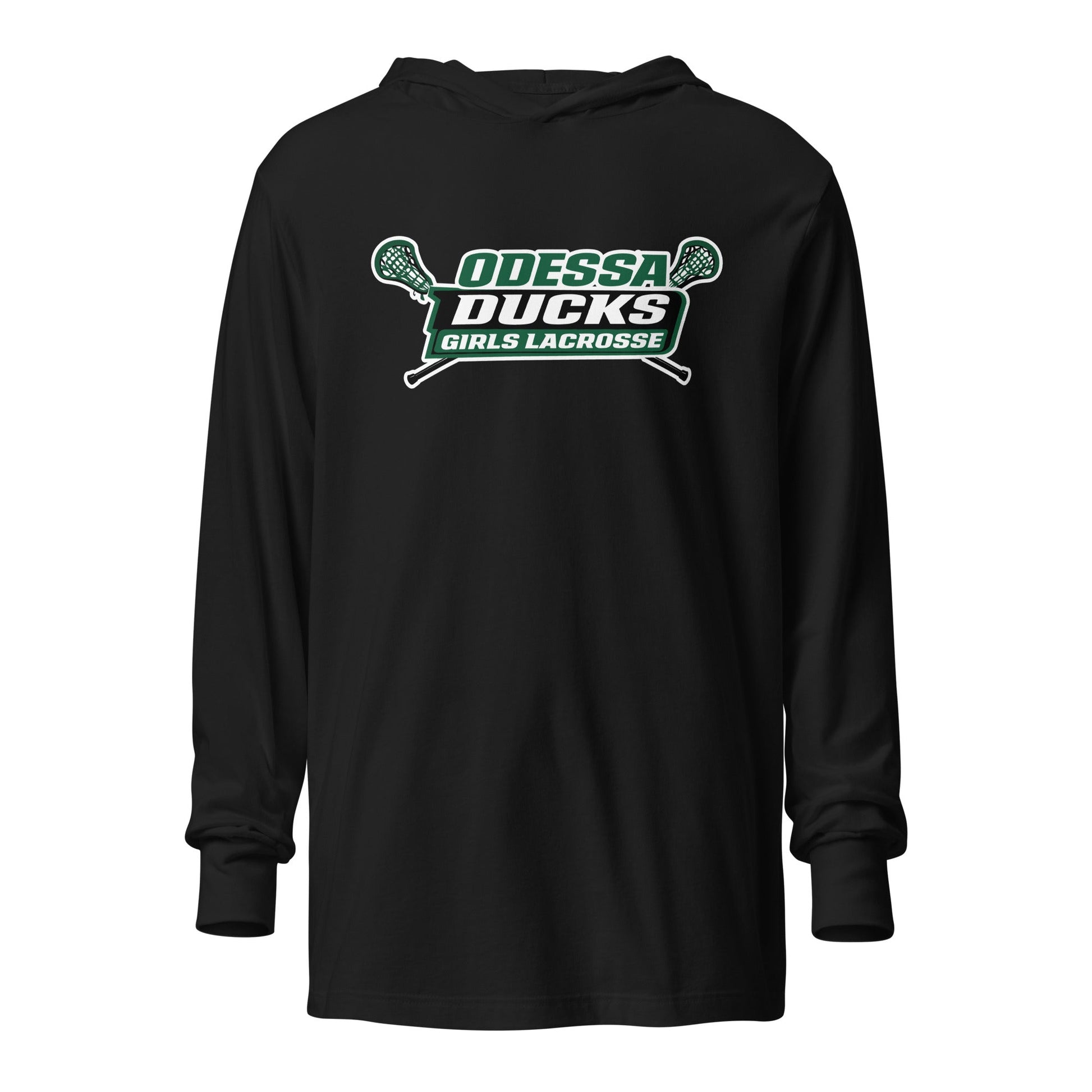 Performance | Hooded Long Sleeve T Shirt | Odessa Girls Lacrosse | Girls LAX Logo