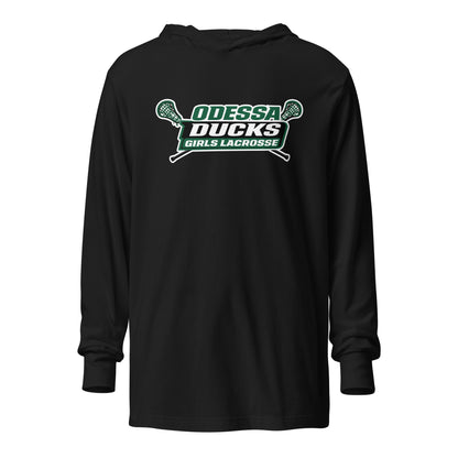 Performance | Hooded Long Sleeve T Shirt | Odessa Girls Lacrosse | Girls LAX Logo