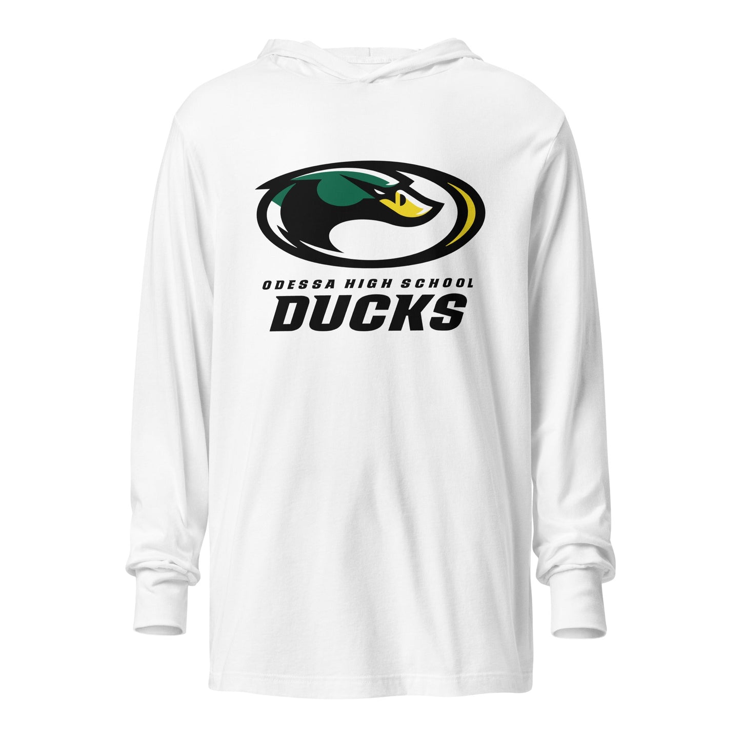Performance | Hooded Long Sleeve T Shirt | Odessa Girls Lacrosse | ODH Ducks Logo
