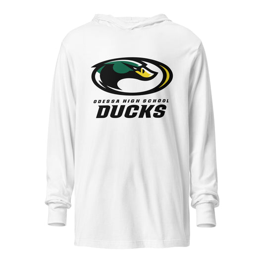 Performance | Hooded Long Sleeve T Shirt | Odessa Girls Lacrosse | ODH Ducks Logo