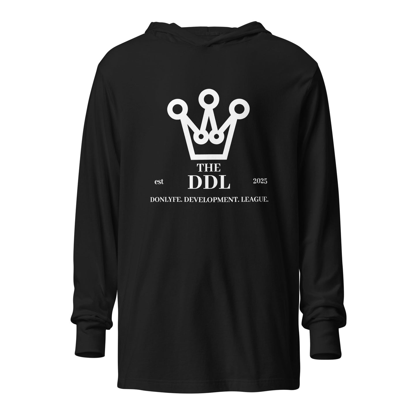 Performance | Hooded Long Sleeve T Shirt | Official DDL Merchandise | Crest Logo