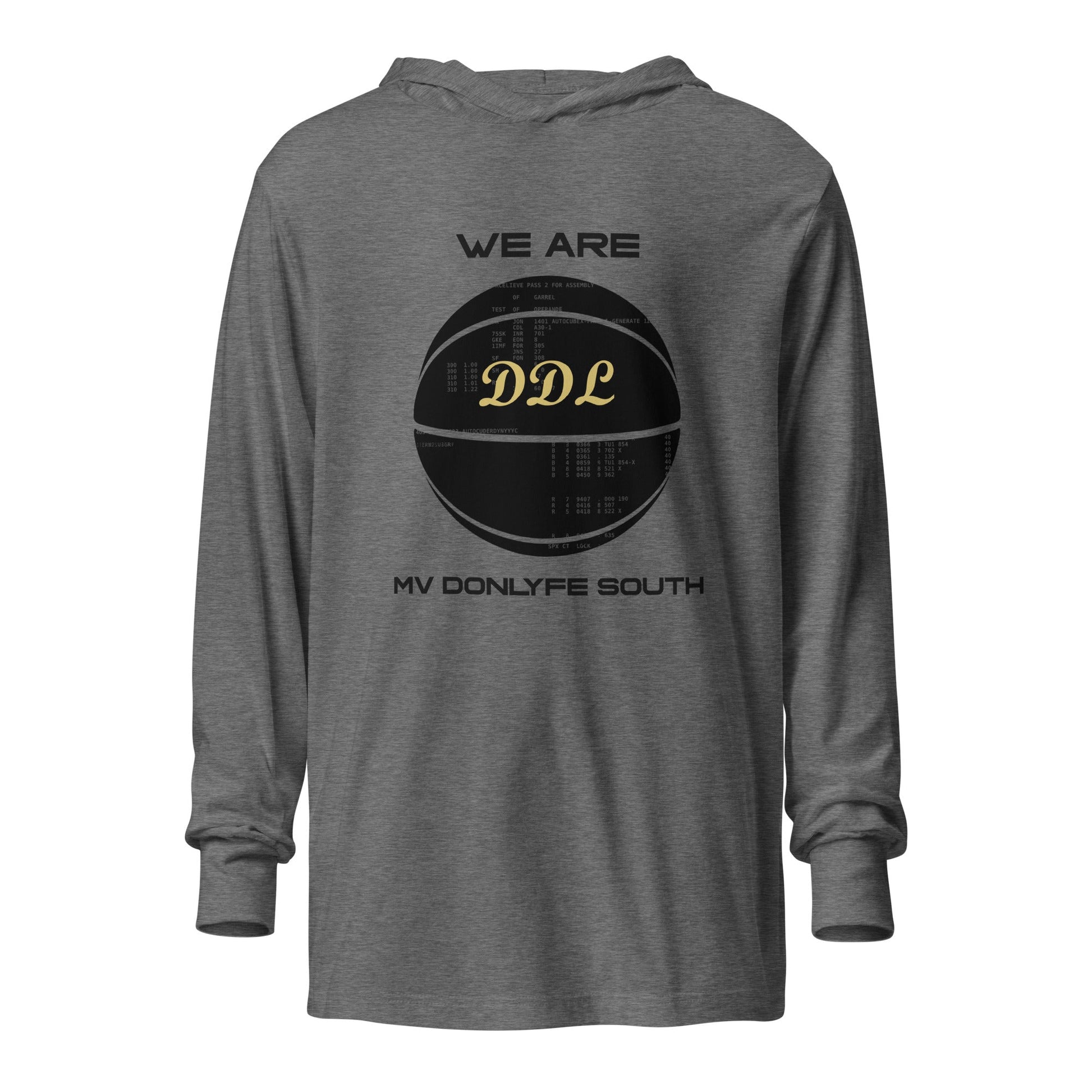 Performance | Hooded Long Sleeve T Shirt | Official DDL Merchandise | Emblem Logo