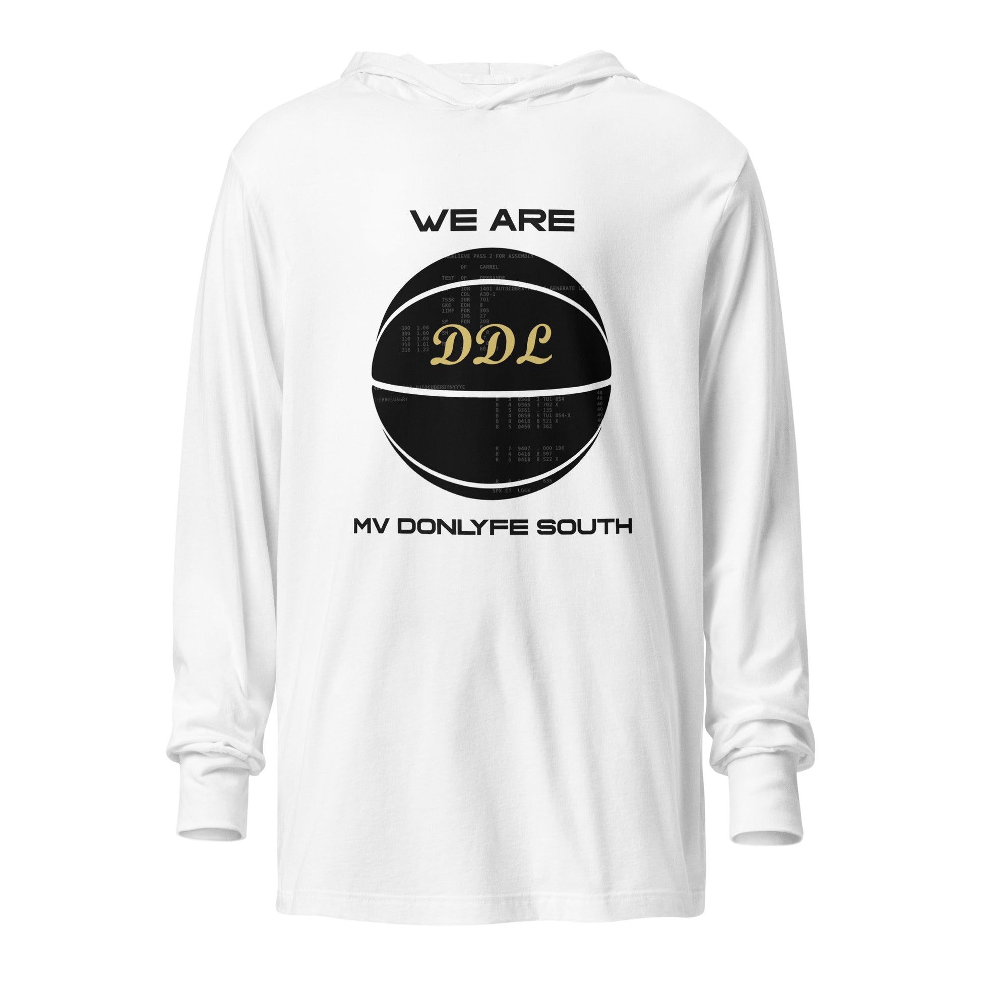 Performance | Hooded Long Sleeve T Shirt | Official DDL Merchandise | Emblem Logo