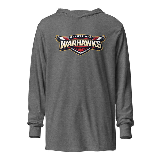 Performance | Hooded Long Sleeve T Shirt | Offutt AFB Warhawks | Mark Logo