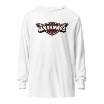 Performance | Hooded Long Sleeve T Shirt | Offutt AFB Warhawks | Mark Logo