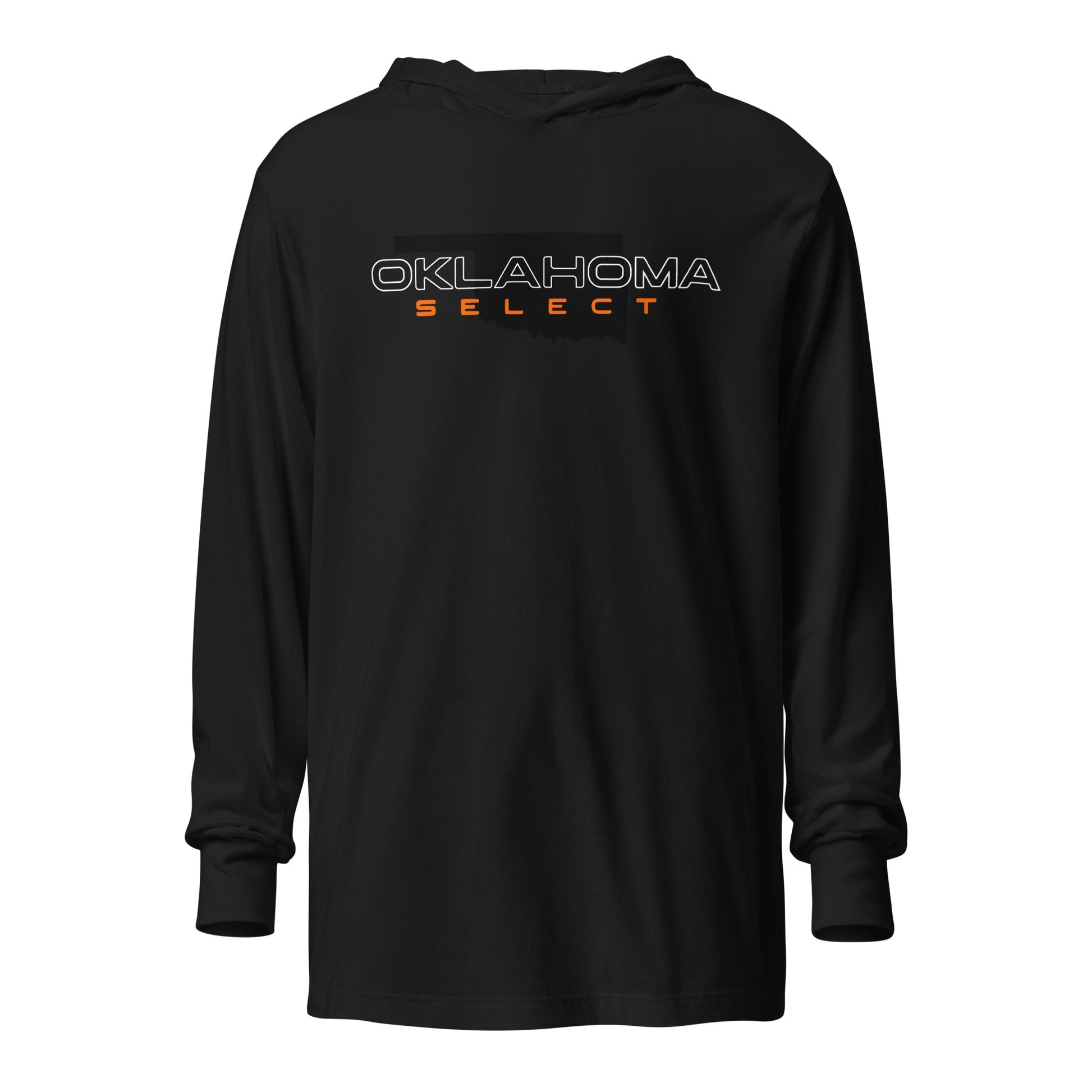Performance | Hooded Long Sleeve T Shirt | Oklahoma Select Ball | Script Logo