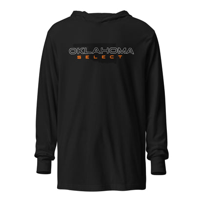 Performance | Hooded Long Sleeve T Shirt | Oklahoma Select Ball | Script Logo