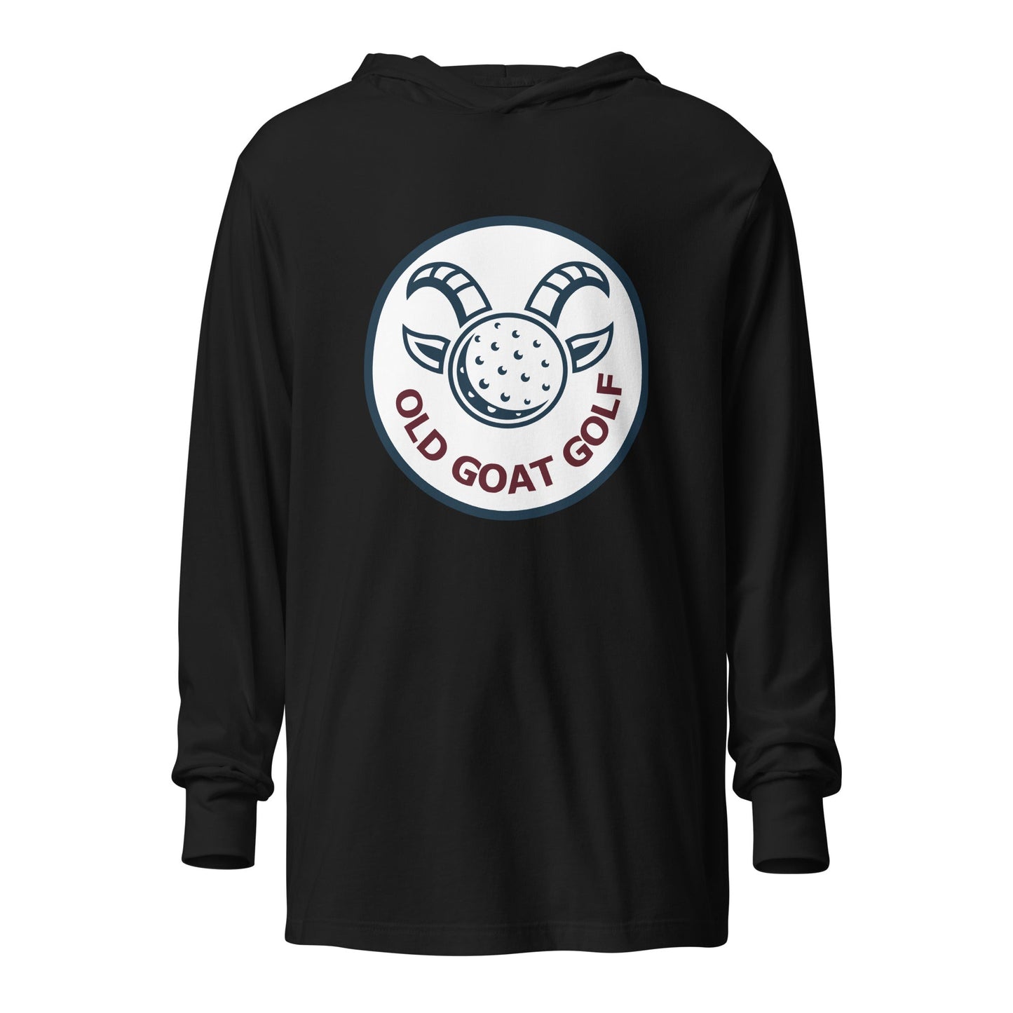 Performance | Hooded Long Sleeve T Shirt | Old Goat Golf | Badge Logo
