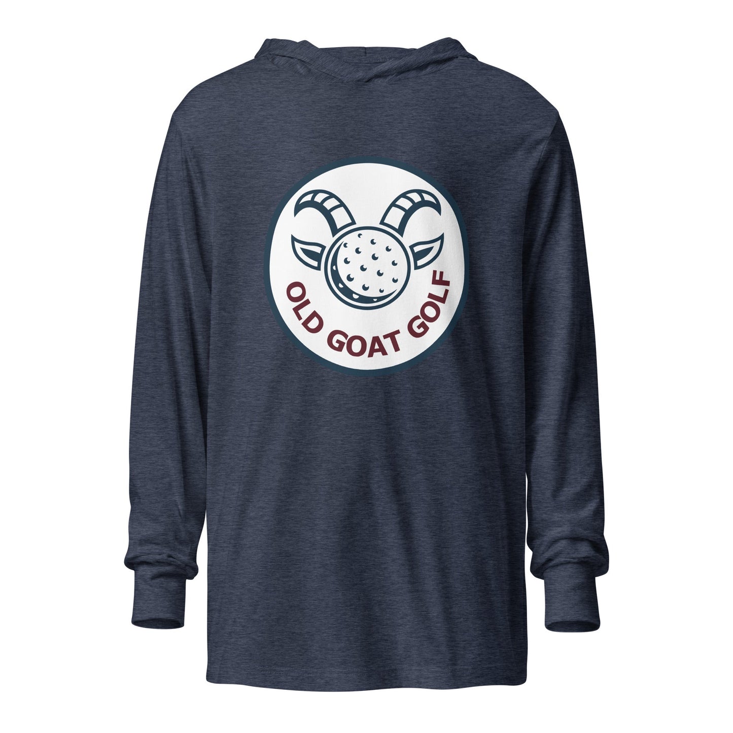 Performance | Hooded Long Sleeve T Shirt | Old Goat Golf | Badge Logo
